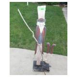 WEATHERED UNCLE SAM PORCH ART  41" (SEE PICS)