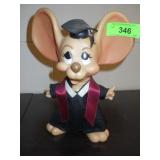 1970 ROY DES GRADUATING MOUSE BANK 10 1/2"