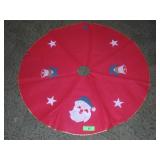 VINTAGE CHRISTMAS TREE SKIRT M.I. JAPAN 30"