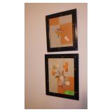 2 VTG ASIAN EMBROIDERED SILK FRAMED ART>>