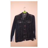 LAURA ASHLEY WOMENS JEAN JACKET SIZE 1X