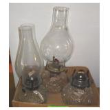 3 VTG OIL LAMPS