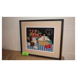 VTG FRAMED CROSSTITCH 15