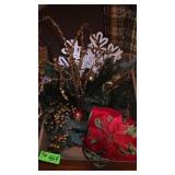 2 BL SNOWMAN NUTCRACKER, CHRISTMAS PLATTER, ASST>>