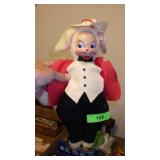 VTG PLUSH BUNNY RABBIT W/ RUBBER? FACE