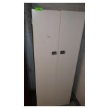 VINTAGE METAL CABINET **BRING HELP** 22 x 12 x 60