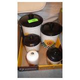 SUNFLOWER CANISTER SET & LOTION DISPENSER (NO>>>