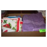 VTG CHRISTMAS HAND TOWEL, ASST TOWELS &>>