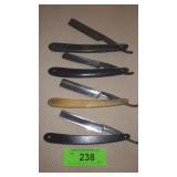 4 VTG STRAIGHT RAZORS - KRAUT & DOHNAL,>>>>