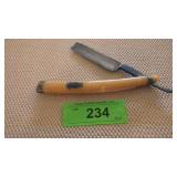 VTG BLUE DIAMOND GRAH & PLUMACHER STRAIGHT RAZOR