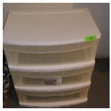 3-DRAWER PLASTIC CART