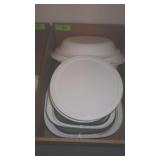 ASST. CORNING WARE CASSEROLES, PLATTERS & SERVING>