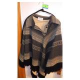VTG BUTTE KNIT PONCHO