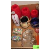 B.O. CANDLES (UNTESTED), GORHAM SNOWMAN DISH, >>>