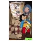 VTG GUND TEDDY BEAR, JOHAN & PEEWIT PLUSH DOLL,>>>