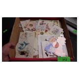 VTG GREETING CARDS, BRAILLE CARD, DECAL STICKERS>>