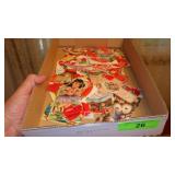 ASST VTG VALENTINE CARDS UNUSED, SOME HONEYCOMBS