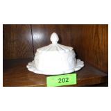 VTG WESTMOORLAND GRAPE COVERED BUTTER DISH