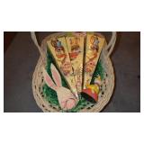 VTG HARRY & DAVID BASKET, EASTER FRICTION TOY,>>>>