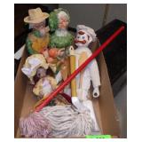 HANDMADE DOLLS, CHILDRENS MOPS & DUSTPAN,>>>