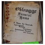 VTG OHLROGGE FUNERAL HOME COOKBOOK, WEST BEND WI