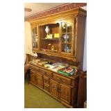 VTG 2-PIECE CHINA CABINET - BRING HELP>>>