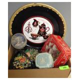 ASST. VINTAGE TINS - SEE PICS FOR CONDITON OF TRAY