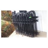 (10) 48" x 42" METAL FENCE SECTIONS W/ 14 POSTS