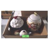 NATIVITY SCENE COOKIE JAR, CUPCAKE COOKIE JAR, >>>