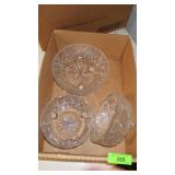 ASST. FOOTED CRYSTAL BOWLS