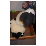 2 PLUSH LAMBS / SHEEP (1 DAKIN PILLOW PETS)