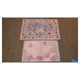 2 HOOKED RUGS 29 x 18 & 36 x 24