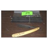 VINTAGE CROWN RAZOR CO. STRAIGHT RAZOR