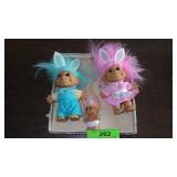 VTG? RUSS EASTER BUNNY TROLL DOLLS
