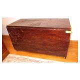 VTG PINE CHEST (NEEDS LID REPAIR) 36" X 16" X 20"
