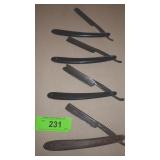 4 VTG STRAIGHT RAZORS - LANDERS FRARY & CLARK,>>>>