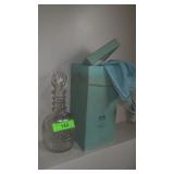 TIFFANY & CO  1776 SEAGRAM WHISKY DECANTER W/ BOX>