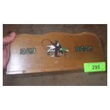 VTG WOODEN ROD RACK / FISHING POLE RACK