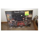 FRAMED DAVID MANN SUNSET BLVD. POSTER 20 x 16