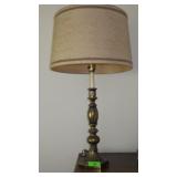 VINTAGE BRASS LAMP 32" TO FINIAL TOP