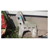 2 VINTAGE CEMENT BENCH ENDS  *BRING HELP*