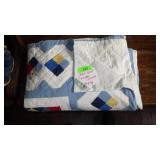84" x 84" ARCH QUILT  (NEEDS CLEANED)