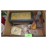 PAINTED BOXES, PIANO MUSIC BOX, HAND MIRROR, >>>>>