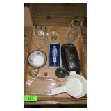 MIKASA BOTTLE STOPPER, SILVERPLATE BUTTER DISH,>>>