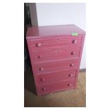 PAINTED CHEST OF DRAWERS 28 x 16 x 42