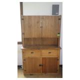 PRIMITIVE PINE CUPBOARD 48" X 18" X 75" >>>