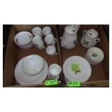2 BL VTG HAVILAND MOSS ROSE DISHES (CHIPPED: 3>>>