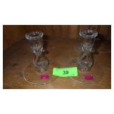 VTG VIKING PRINCESS CANDLESTICK HOLDERS