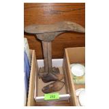 VINTAGE CAST IRON SHOE LAST & WOODEN SHOE FORMS