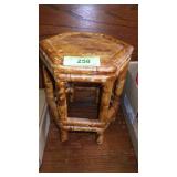 VINTAGE BAMBOO PLANT STAND 8 3/4 x 8 3/4 x 10 1/2